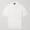 Slim-Fit Waffle-Knit Wool Polo Shirt Slim-Fit Waffle-Knit Wool Polo Shirt