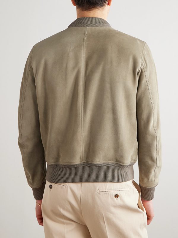 Suede Bomber Jacket - BK