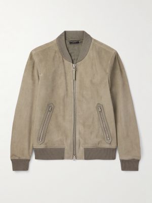 Suede Bomber Jacket Suede Bomber Jacket