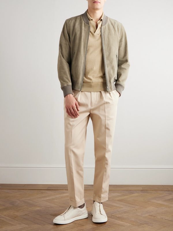 Suede Bomber Jacket - OU