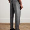 Straight-Leg Silk-Twill Drawstring Trousers - BK Straight-Leg Silk-Twill Drawstring Trousers - BK
