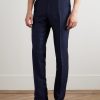 Dyllan Straight-Leg Wool, Mohair and Silk-Blend Twill Trousers - FR Dyllan Straight-Leg Wool, Mohair and Silk-Blend Twill Trousers - FR