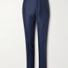 Dyllan Straight-Leg Wool, Mohair and Silk-Blend Twill Trousers Dyllan Straight-Leg Wool, Mohair and Silk-Blend Twill Trousers