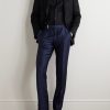 Dyllan Straight-Leg Wool, Mohair and Silk-Blend Twill Trousers - OU Dyllan Straight-Leg Wool, Mohair and Silk-Blend Twill Trousers - OU