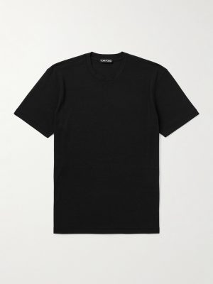 Lyocell and Cotton-Blend Jersey T-Shirt Lyocell and Cotton-Blend Jersey T-Shirt