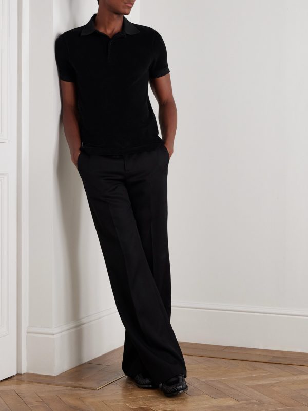 Slim-Fit Cotton-Blend Terry Polo Shirt - OU Slim-Fit Cotton-Blend Terry Polo Shirt - OU
