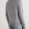 Leather-Trimmed Wool and Cashmere-Blend Half-Zip Rollneck Sweater - BK Leather-Trimmed Wool and Cashmere-Blend Half-Zip Rollneck Sweater - BK