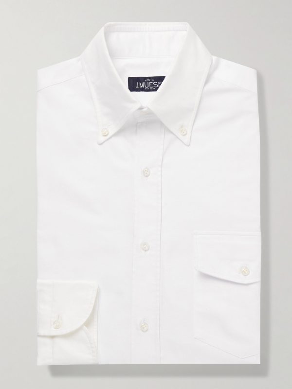 Slim-Fit Button-Down Collar Cotton Oxford Shirt