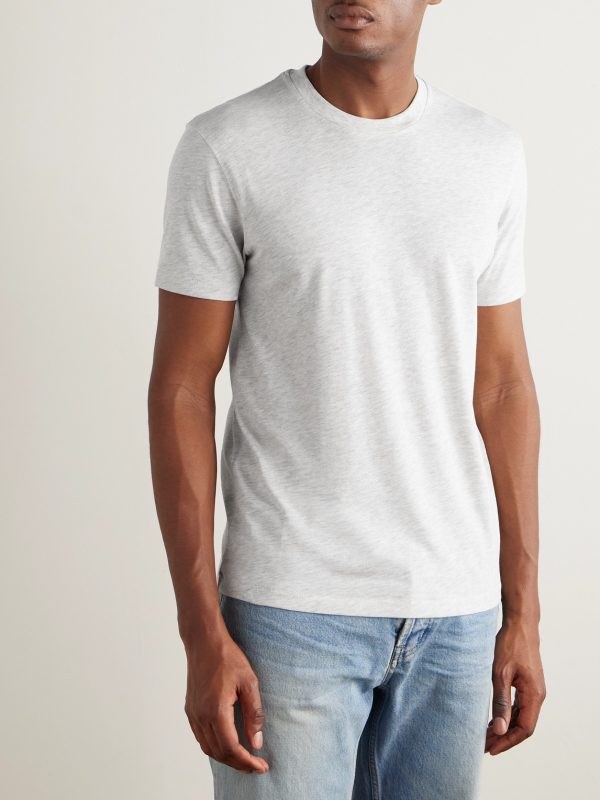 Cotton-Blend Jersey T-Shirt - FR Cotton-Blend Jersey T-Shirt - FR