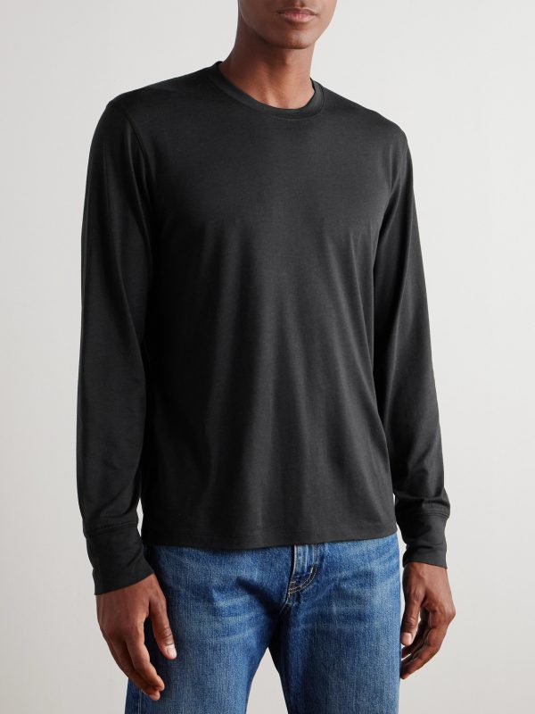 Lyocell and Cotton-Blend Jersey T-Shirt - FR Lyocell and Cotton-Blend Jersey T-Shirt - FR