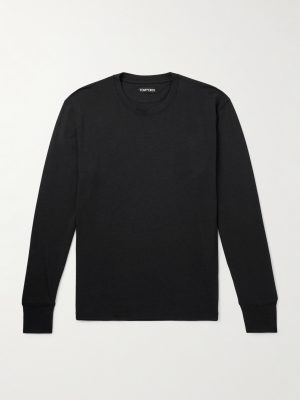 Lyocell and Cotton-Blend Jersey T-Shirt Lyocell and Cotton-Blend Jersey T-Shirt