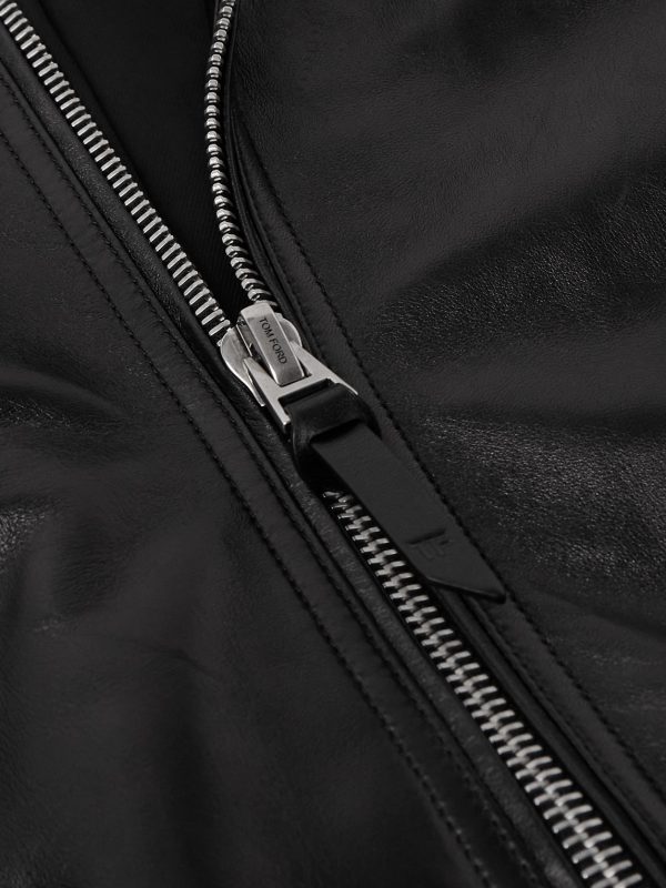 Leather Bomber Jacket - CU