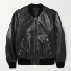 Leather Bomber Jacket
