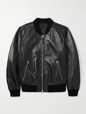 Leather Bomber Jacket Leather Bomber Jacket
