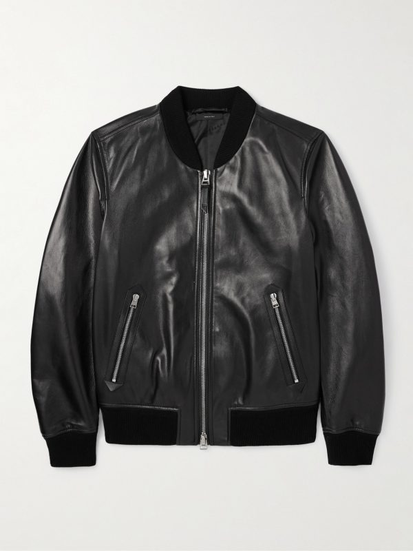 Leather Bomber Jacket