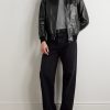 Leather Bomber Jacket - OU