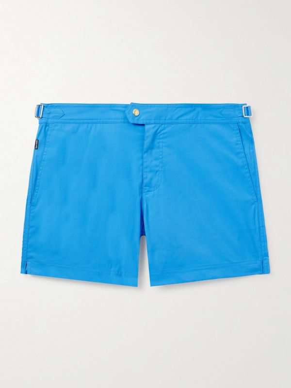Straight-Leg Mid-Length Swim Shorts