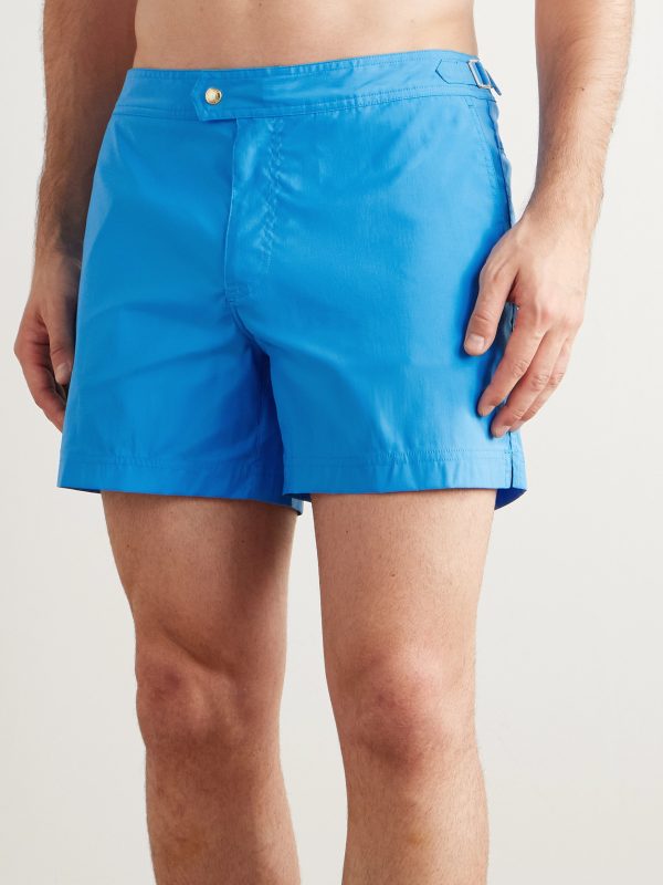 Straight-Leg Mid-Length Swim Shorts - OU