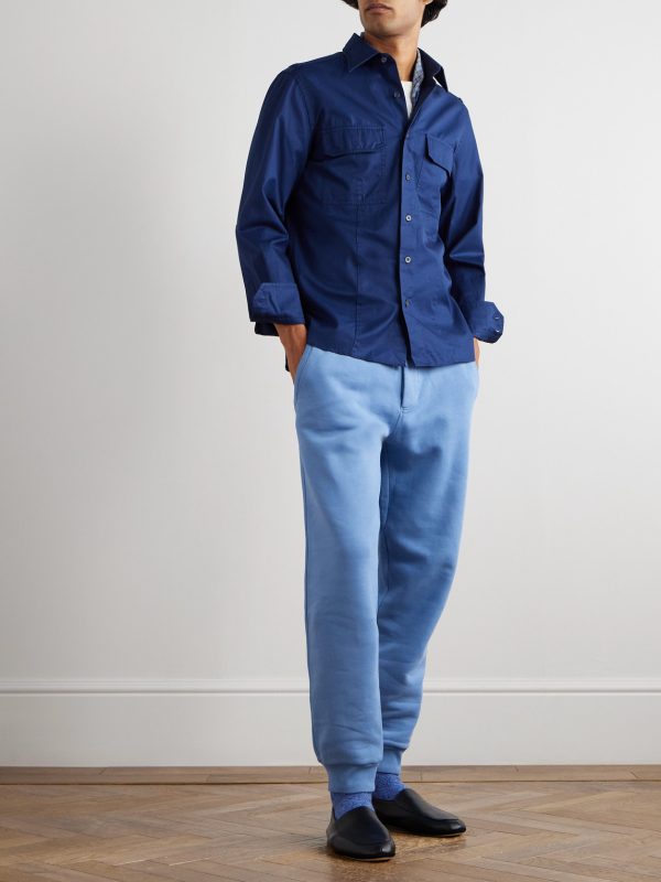 Tapered Cotton-Jersey Sweatpants - OU Tapered Cotton-Jersey Sweatpants - OU