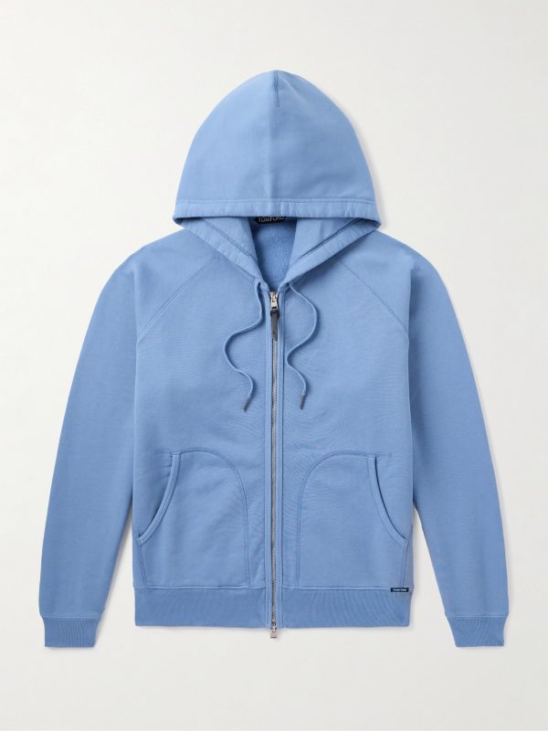 Slim-Fit Cotton-Jersey Zip-Up Hoodie Slim-Fit Cotton-Jersey Zip-Up Hoodie