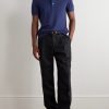 Slim-Fit Lyocell and Cotton-Blend Piqué Polo Shirt - OU Slim-Fit Lyocell and Cotton-Blend Piqué Polo Shirt - OU