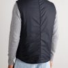 Padded Leather-Trimmed Shell Gilet - BK Padded Leather-Trimmed Shell Gilet - BK
