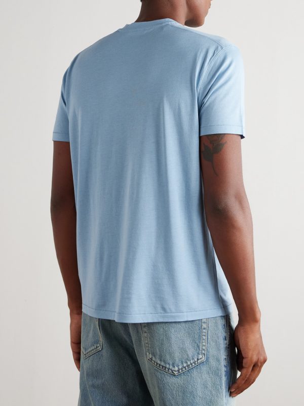 Lyocell and Cotton-Blend Jersey T-Shirt - BK Lyocell and Cotton-Blend Jersey T-Shirt - BK