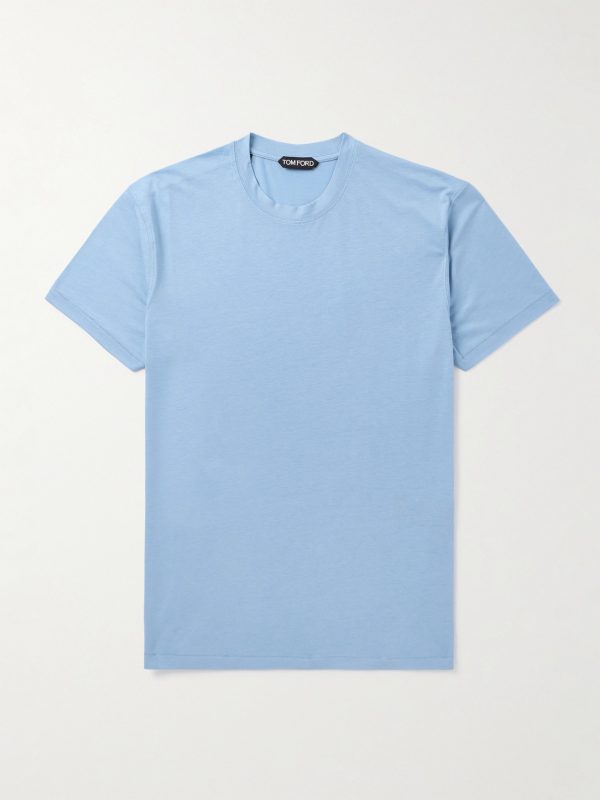 Lyocell and Cotton-Blend Jersey T-Shirt Lyocell and Cotton-Blend Jersey T-Shirt