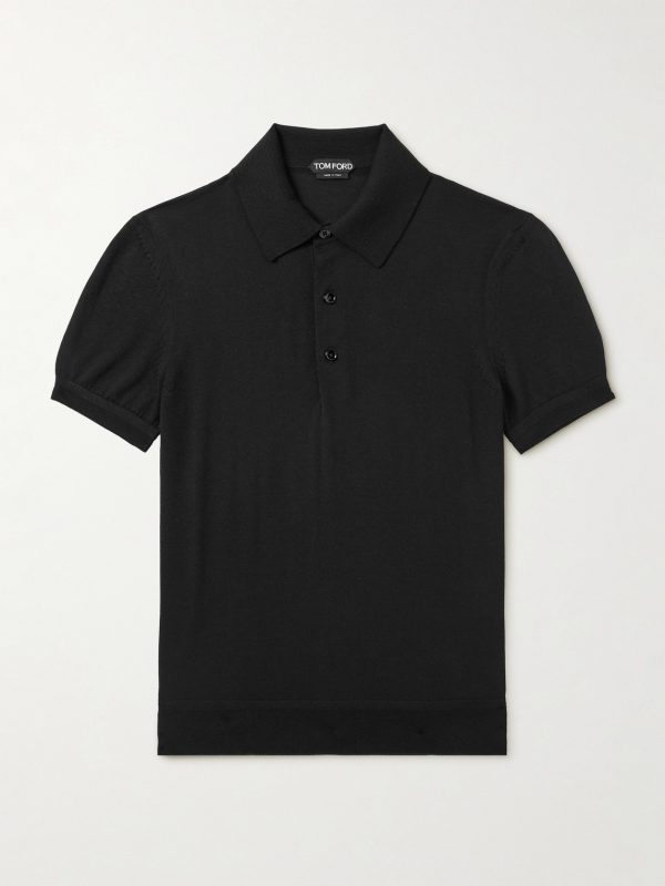 Cashmere and Silk-Blend Polo Shirt Cashmere and Silk-Blend Polo Shirt