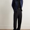 Cashmere and Silk-Blend Polo Shirt - OU Cashmere and Silk-Blend Polo Shirt - OU