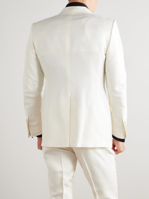 Silk-Canvas Tuxedo Jacket - BK Silk-Canvas Tuxedo Jacket - BK