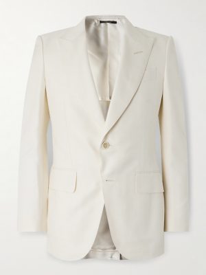 Silk-Canvas Tuxedo Jacket