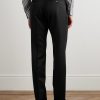 Shelton Slim-Fit Tapered Grain de Poudre Wool and Mohair-Blend Suit Trousers - BK Shelton Slim-Fit Tapered Grain de Poudre Wool and Mohair-Blend Suit Trousers - BK