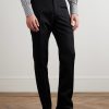 Shelton Slim-Fit Tapered Grain de Poudre Wool and Mohair-Blend Suit Trousers - FR Shelton Slim-Fit Tapered Grain de Poudre Wool and Mohair-Blend Suit Trousers - FR