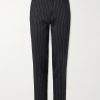 Dyylan Straight-Leg Striped Metallic Wool and Silk-Blend Suit Trousers Dyylan Straight-Leg Striped Metallic Wool and Silk-Blend Suit Trousers