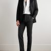 Dyllan Slim-Fit Houndstooth Wool-Blend Suit Trousers - OU Dyllan Slim-Fit Houndstooth Wool-Blend Suit Trousers - OU