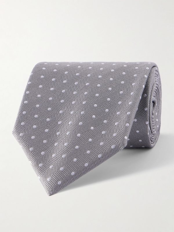 8cm Polka-Dot Silk Tie 8cm Polka-Dot Silk Tie