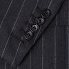 Dyllan Double-Breasted Striped Wool-Twill Suit Jacket - CU Dyllan Double-Breasted Striped Wool-Twill Suit Jacket - CU