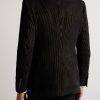 Dyllan Metallic Striped Cotton-Blend Velvet Tuxedo Jacket - BK