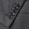Checked Wool Suit Jacket - CU