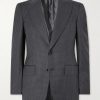 Checked Wool Suit Jacket