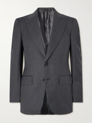 Checked Wool Suit Jacket Checked Wool Suit Jacket