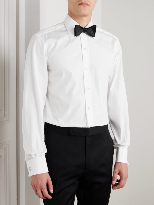 Double-Cuff Cotton-Poplin Shirt - FR Double-Cuff Cotton-Poplin Shirt - FR