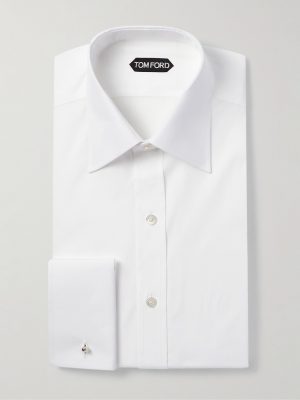 Double-Cuff Cotton-Poplin Shirt