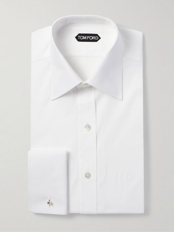 Double-Cuff Cotton-Poplin Shirt Double-Cuff Cotton-Poplin Shirt