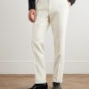 Slim-Fit Tapered Silk-Canvas Tuxedo Trousers - FR Slim-Fit Tapered Silk-Canvas Tuxedo Trousers - FR