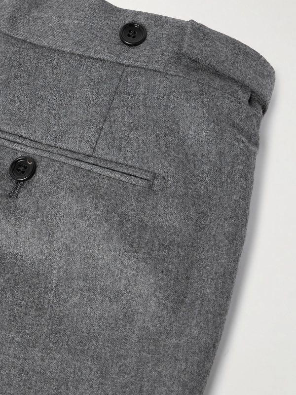 Dyllan Straight-Leg Wool-Flannel Suit Trousers - CU Dyllan Straight-Leg Wool-Flannel Suit Trousers - CU