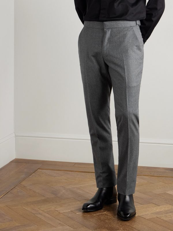 Dyllan Straight-Leg Wool-Flannel Suit Trousers - FR Dyllan Straight-Leg Wool-Flannel Suit Trousers - FR