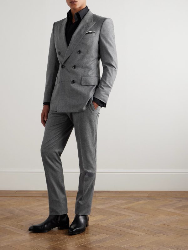 Dyllan Straight-Leg Wool-Flannel Suit Trousers - OU Dyllan Straight-Leg Wool-Flannel Suit Trousers - OU