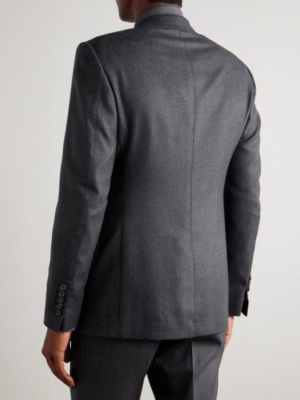 Shelton Wool-Herringbone Blazer - BK Shelton Wool-Herringbone Blazer - BK